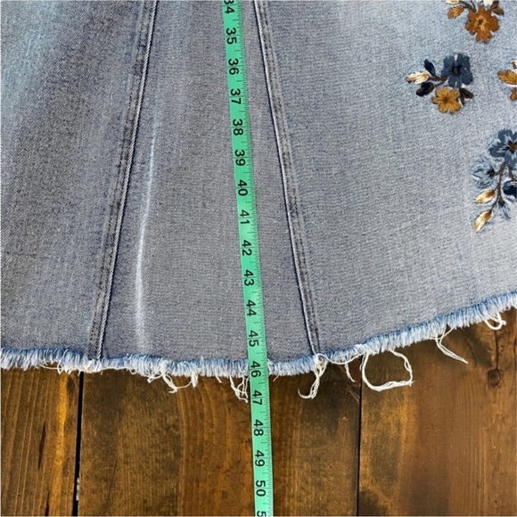 🩵💙 Free People DRIFTWOOD Garden Skirtall Embroidered Overall Maxi Dress 💙🩵 - Picture 13 of 13